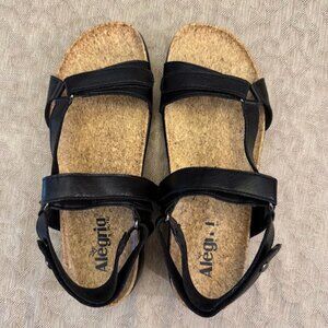 Alegria Henna Black Sandal, size 41